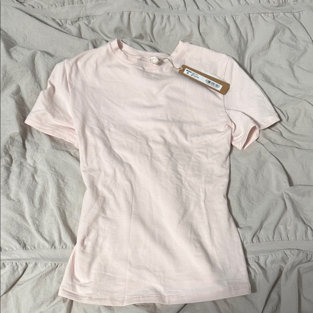 SKIMS Soft Pink Short Sleeve Tee
